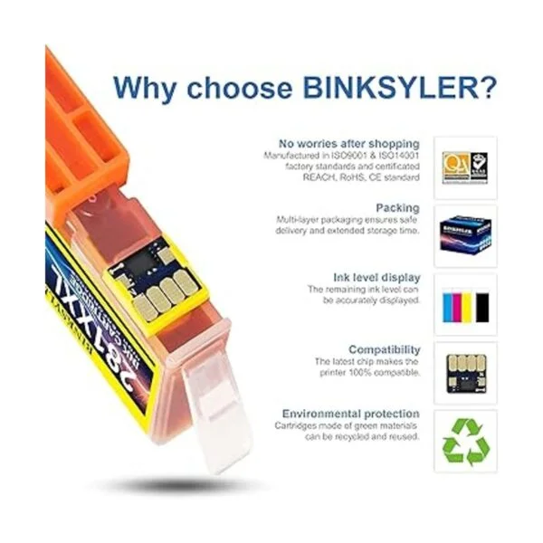 BINKSYLER Cartucho de tinta compatible con 280 PGBK para_5
