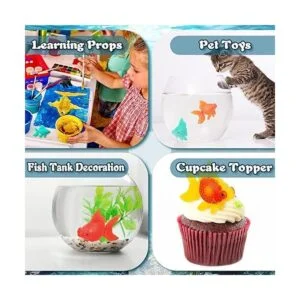 Sumind 30 piezas de peces flotantes falsos de plástico_5