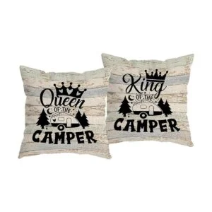 HUYAW Juego de 2 fundas de almohada para cama King Queen_1