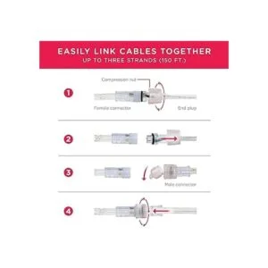 UltraPro Tira de luces LED de escape color blanco cálido_5