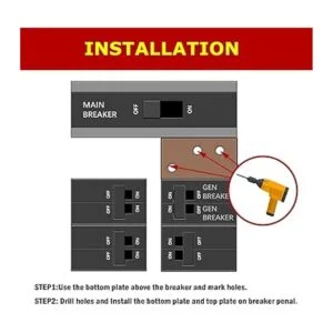 Kit de bloqueo de generador compatible con paneles Square_4