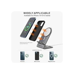 HALLEAST Magsafe Soporte de carga de aleación de aluminio_3