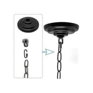 ECUDIS Kit de toldo resistente y cadena de lámpara_4