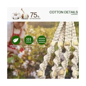 Macramé Colgador de plantas para colgar en interiores y_4