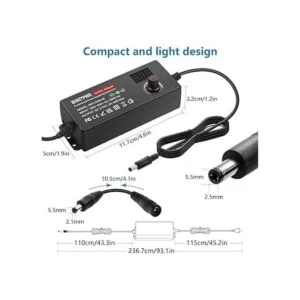 SHNITPWR Adaptador universal de CA a CC 3V 24V 2A 48W_3
