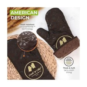 CooknChic Guantes de horno de alta calidad resistentes_3