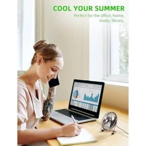 Ventilador de escritorio USB pequeño de 4 pulgadas mini_6