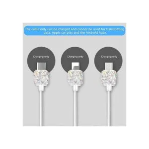 Bling Cargador de pared USB con cable de carga bloqueo_6