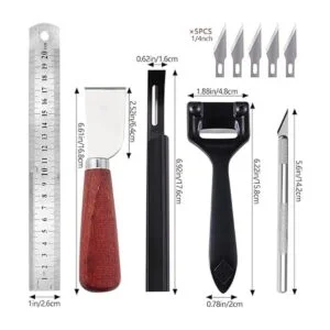 PLANTIONAL Juego de esquiador de cuero de metal 5 tipos_2