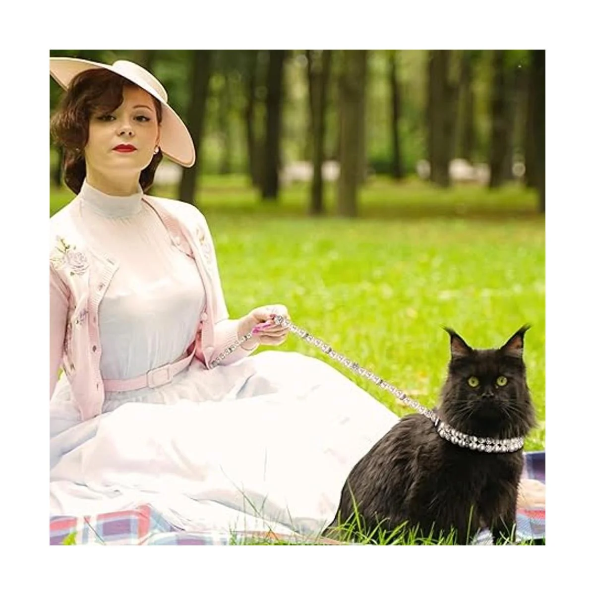 Juego de 2 collares de perlas artificiales para perros 2_7