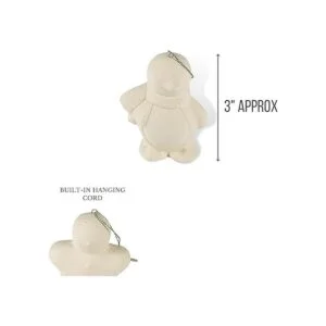 Adornos de Navidad de cerámica listos para pintar paquete_5