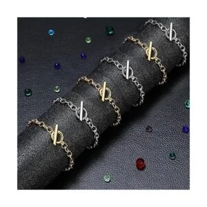 30 cadenas de pulsera con cierre de palanca OT cadenas de_2