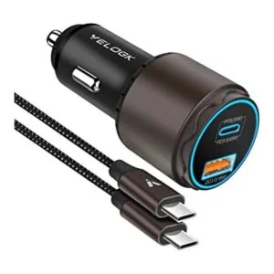 VELOGK Cargador de coche tipo C súper rápido turbo de 73_1