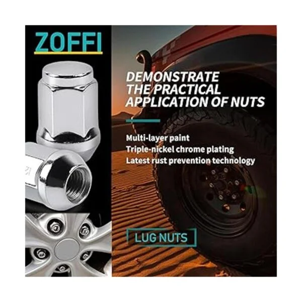 ZOFFI Tuercas M12x1.5 Reemplazo para Ford Fusion_3