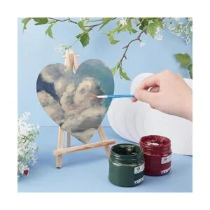 NBEADS 12 paneles de lienzo con diseño de corazón para_2