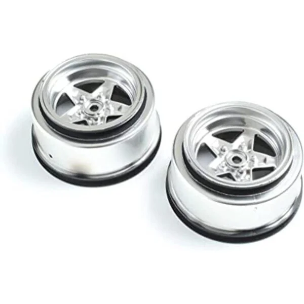 Losi Rueda trasera cromada satinada 2 22S Drag LOS43048_1