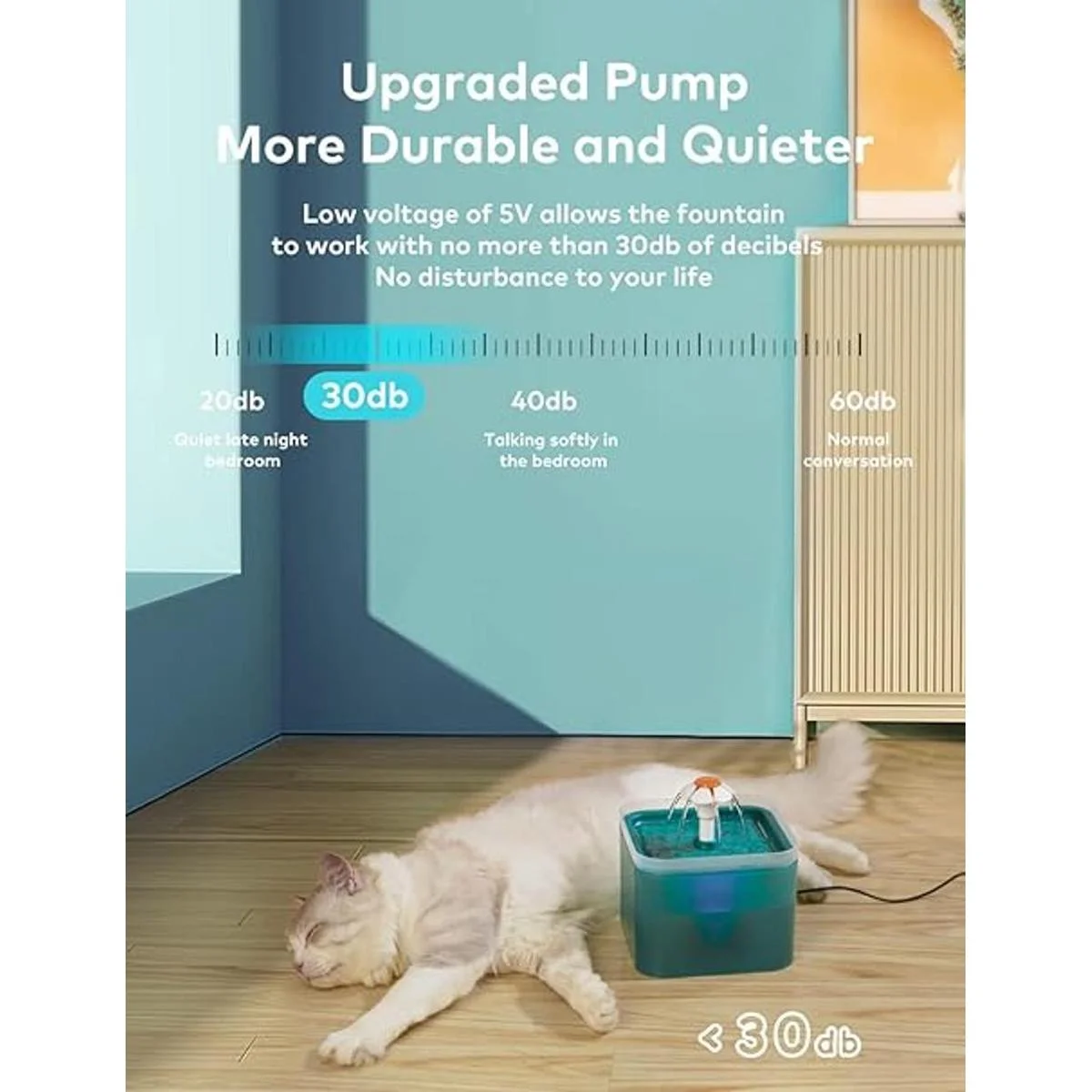 AONBOY Fuente de agua para gatos fuente ultra silenciosa_4