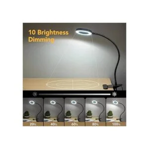 Lupa con luz 5X luz de clip de 9 W lámpara de escritorio_4