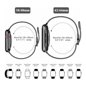 JuQBanke Bandas magnéticas de metal compatibles con Apple_5