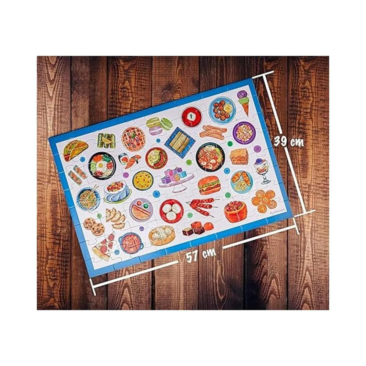 COGNISPRINGS Rompecabezas de comida mundial para niños de_4