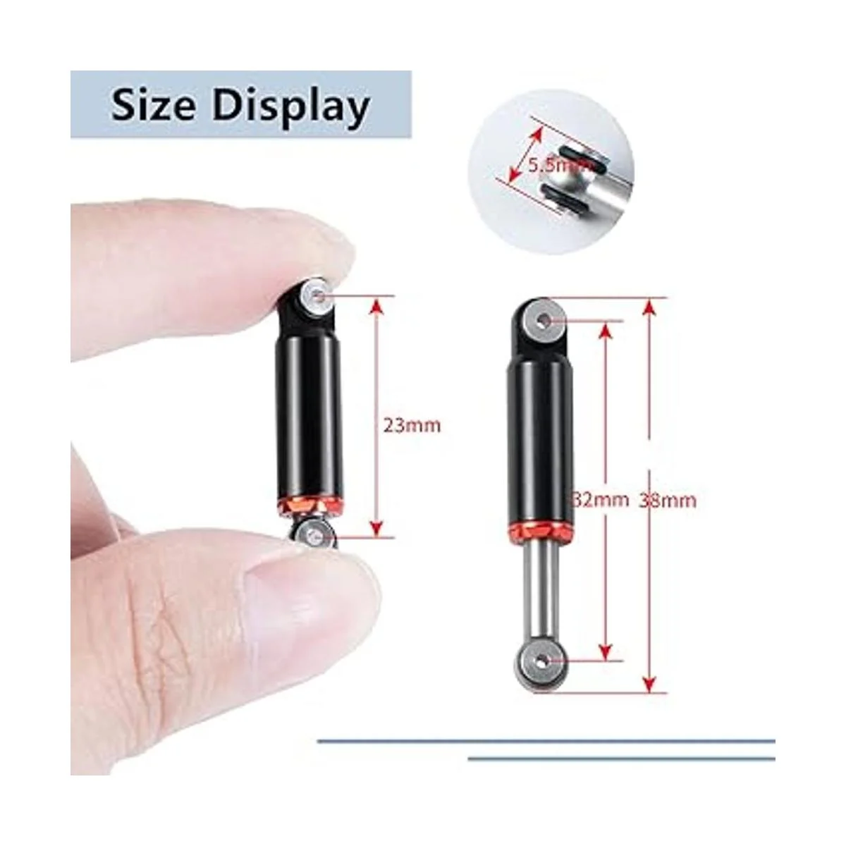 MORLORDY 4 amortiguadores RC para 124 SCX24 AXI00001_3