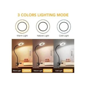 Lupa con luz 5X luz de clip de 9 W lámpara de escritorio_3