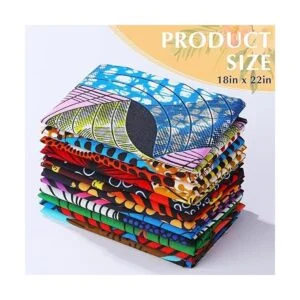 12 piezas de tela africana con estampado de cera Ankara_2