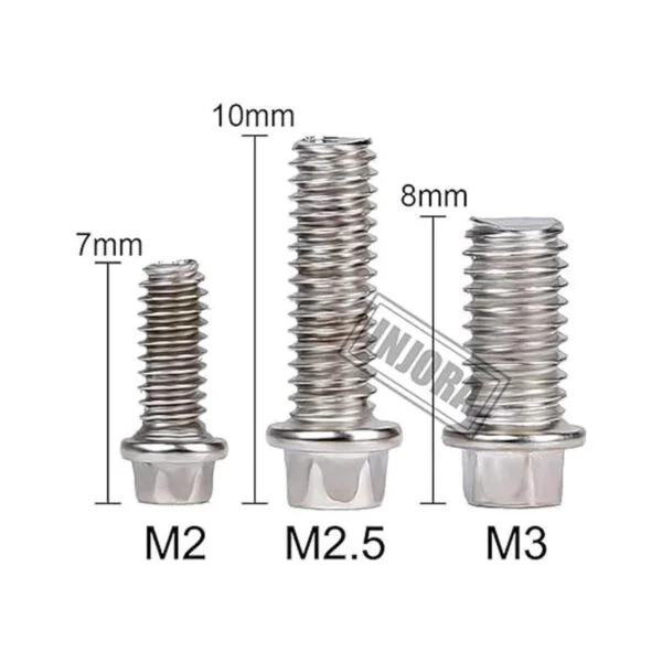 INJORA 300 piezas M2 M2.5 M3 tornillos de metal Kit_3