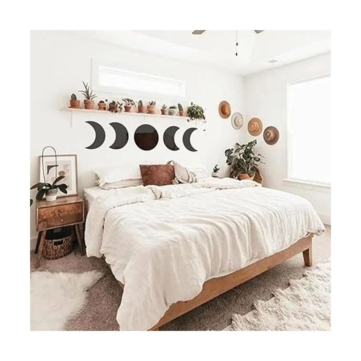 RTMISA Juego de espejos de fases lunares decoración_4