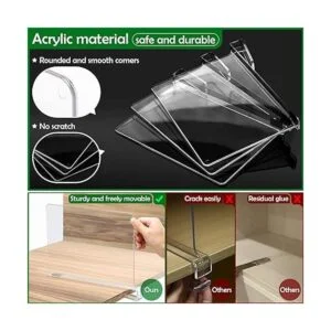 Divisores de estantes acrílicos divisores de estantes_2