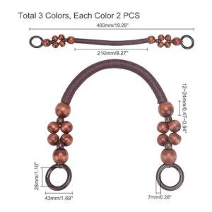 PH PandaHall 6 asas de madera con cuentas 3 colores de_3