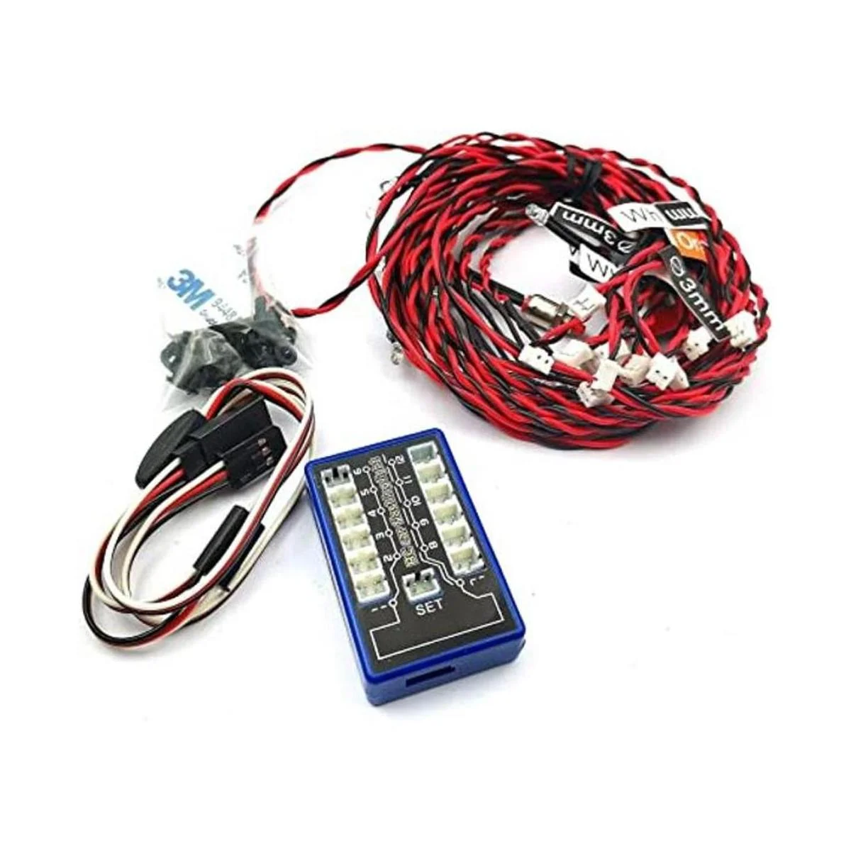 DEVMO Rc Faros delanteros de coche con luces LED_1