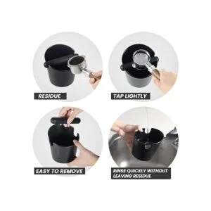 VEVOK CHEF Caja de café para café con forma de cubo de_4