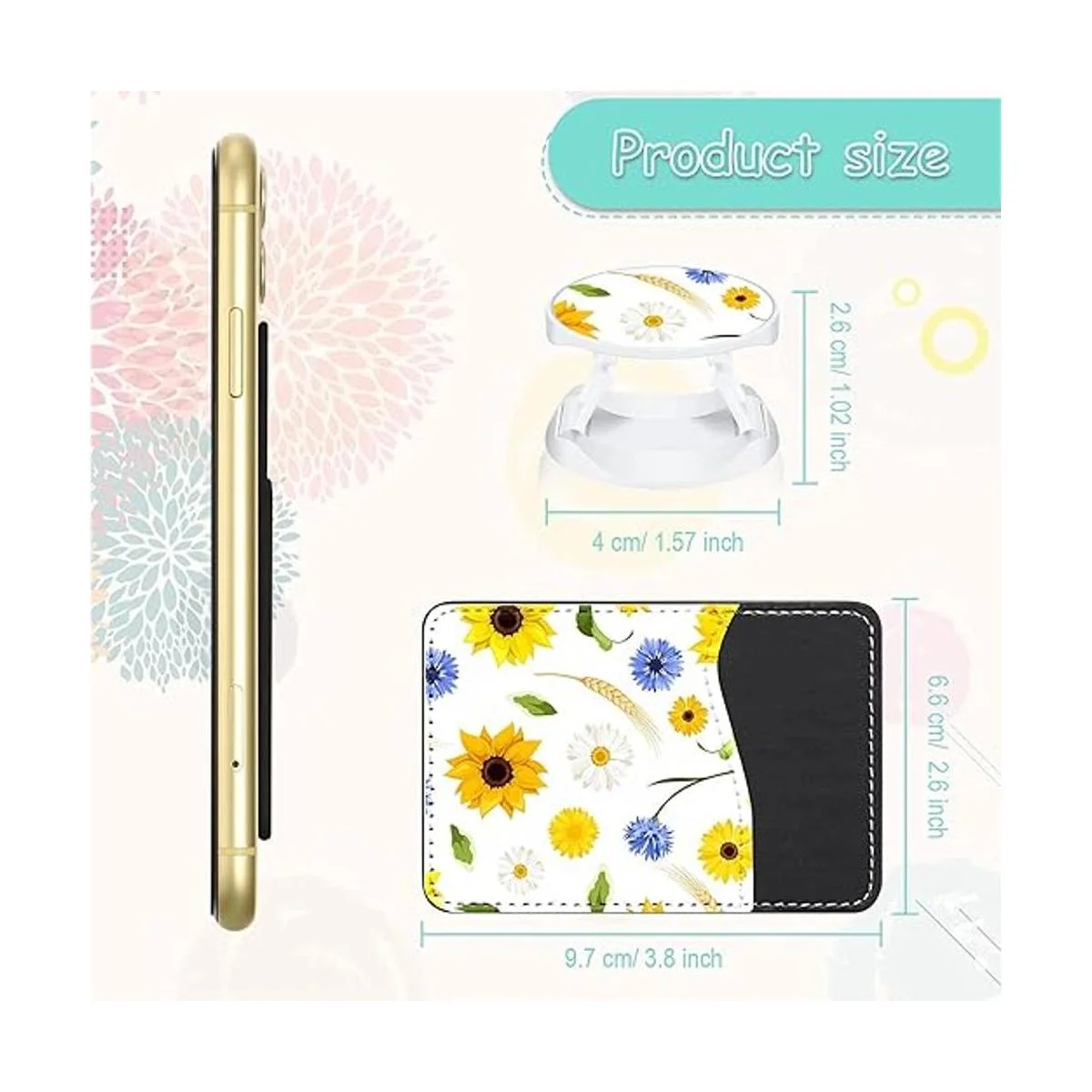 Frienda 10 piezas sublimación en blanco teléfono cartera_2