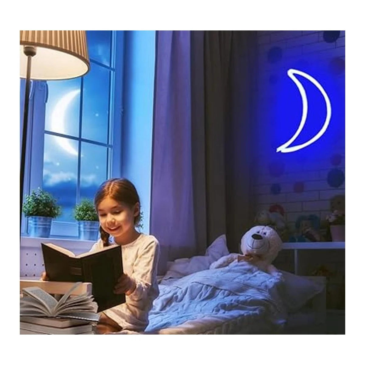 Werfeito Letrero de neón paquete de 2 luces de neón de_7