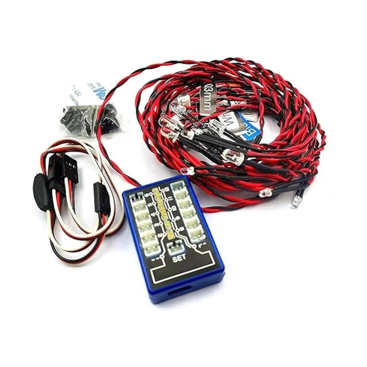 DEVMO Rc Faros delanteros de coche con luces LED_2