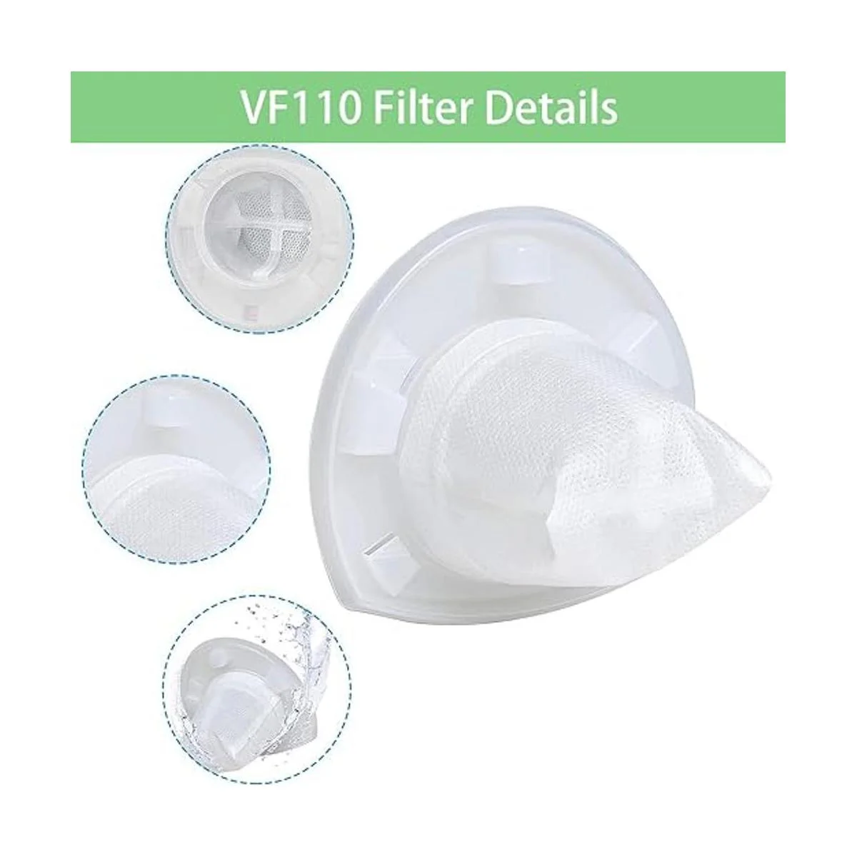 Filtro VF110 paquete de 6 filtros de vacío de repuesto_2