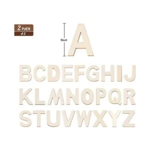 Letras de madera de 4 pulgadas 52 letras del alfabeto de_3