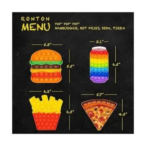Pop Its Fidget Toys Pack 4 Alimento para aliviar el_2