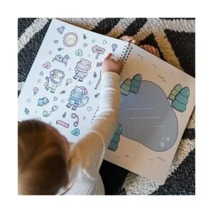 CUPKIN Libro de calcomanías navideñas Little Winter_6