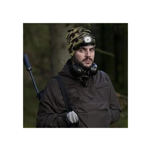 Gorro con luz recargable por USB con luz LED regalo de_3