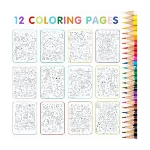 CUPKIN Libro de calcomanías navideñas Little Winter_5