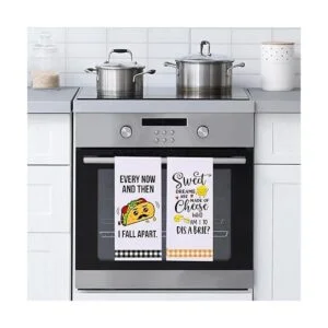 Divertidas toallas de cocina bonitos juegos de toallas_5