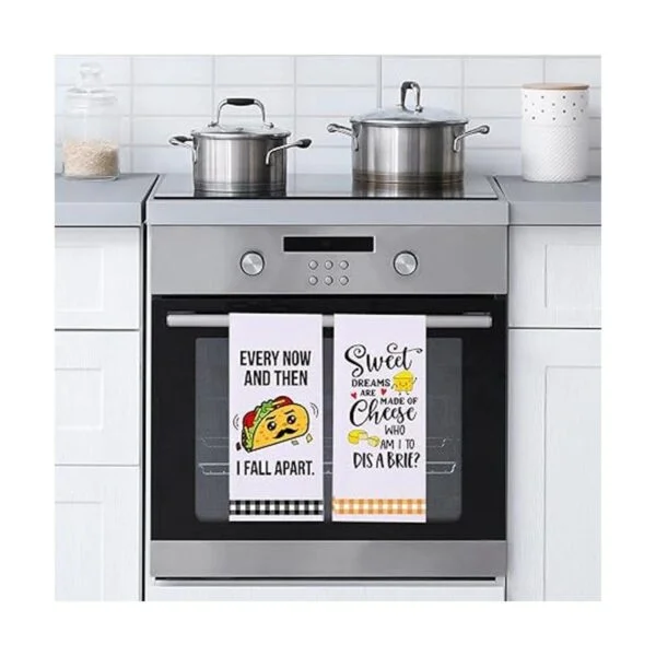 Divertidas toallas de cocina bonitos juegos de toallas_5