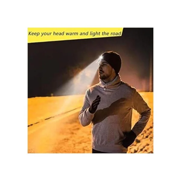 Gorro con luz recargable por USB con luz LED regalo de_5