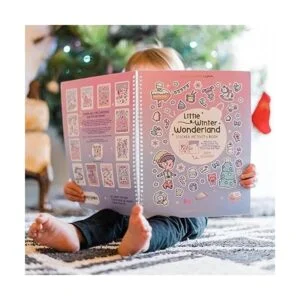 CUPKIN Libro de calcomanías navideñas Little Winter_2