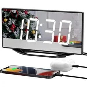 Reloj despertador de pantalla LED grande de 8.7 pulgadas_1