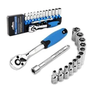 PTSTEL Juego de llaves de enchufe de 14 piezas juego de_1