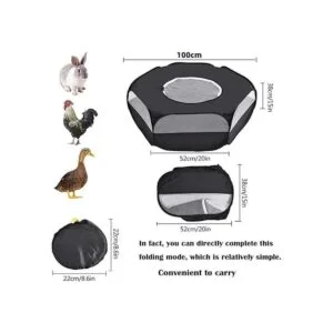 LISINAN Parque de juegos portátil para animales pequeños_7