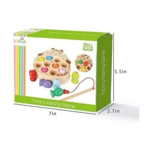 Kidus Montessori Juego de pesca magnético de madera para_6
